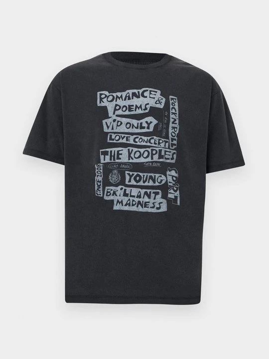 Zdjęcie produktu T-shirt z nadrukiem The Kooples czarny