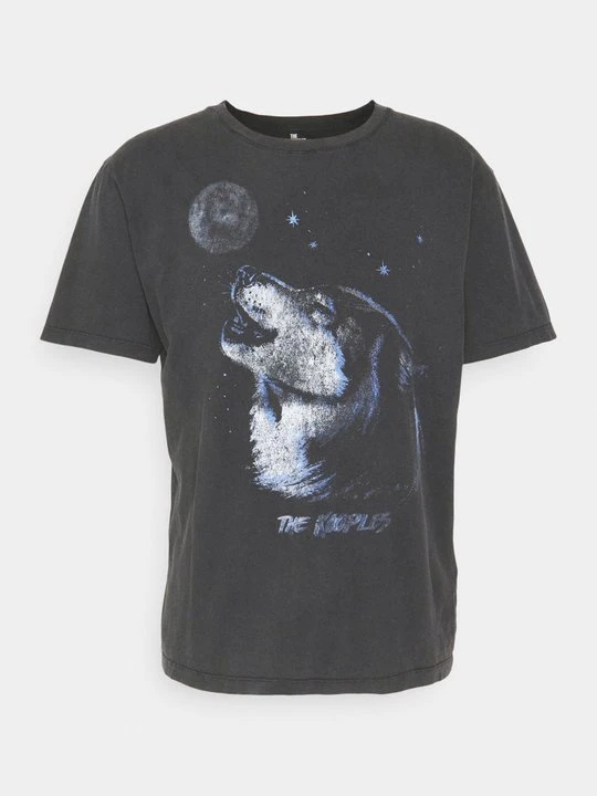 Zdjęcie produktu T-shirt z nadrukiem The Kooples czarny