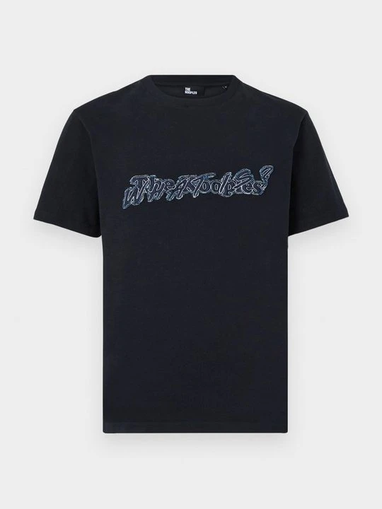 Zdjęcie produktu T-shirt z nadrukiem The Kooples granatowy