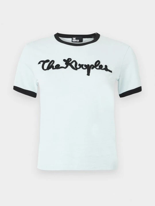 Zdjęcie produktu T-shirt z nadrukiem The Kooples jasnoniebieski