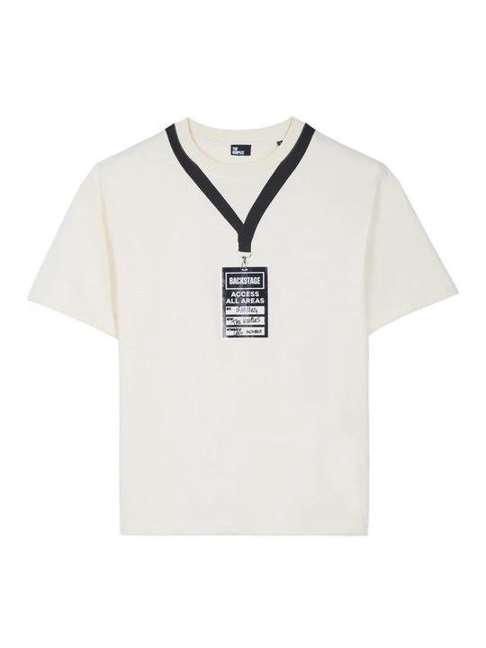 Zdjęcie produktu T-shirt z nadrukiem The Kooples mleczny