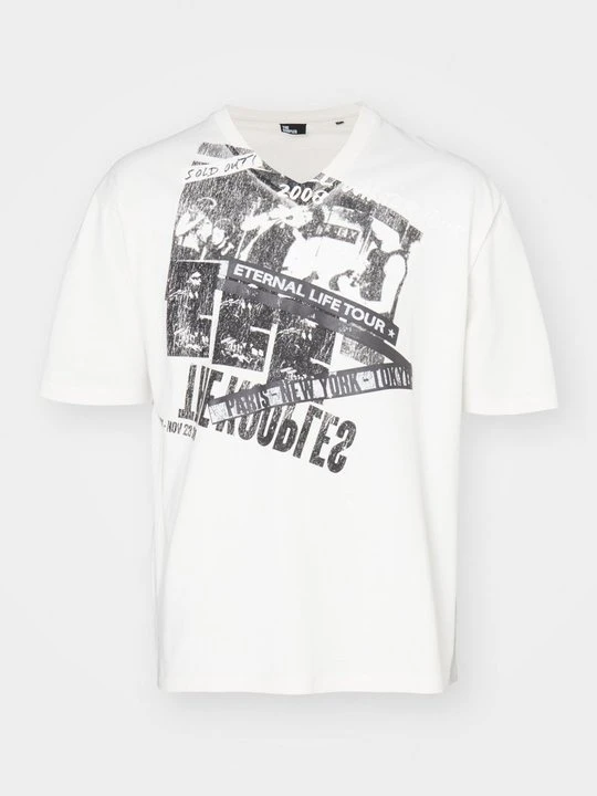 Zdjęcie produktu T-shirt z nadrukiem The Kooples mleczny
