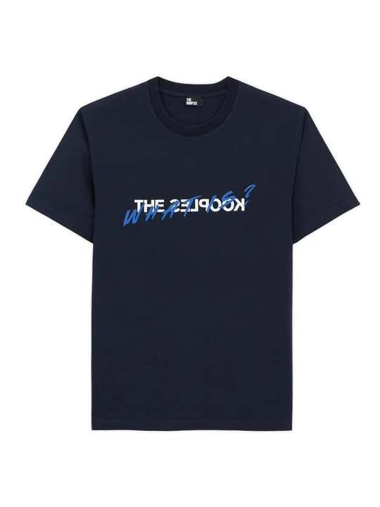 Zdjęcie produktu T-shirt z nadrukiem The Kooples niebieski