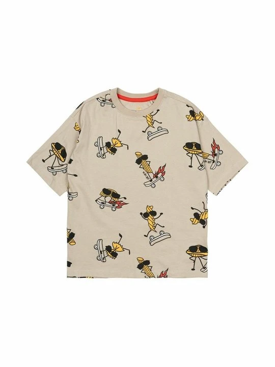 Zdjęcie produktu T-shirt z nadrukiem The NEW beżowy