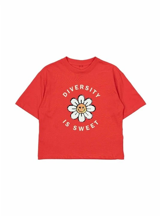 Zdjęcie produktu T-shirt z nadrukiem The NEW czerwony