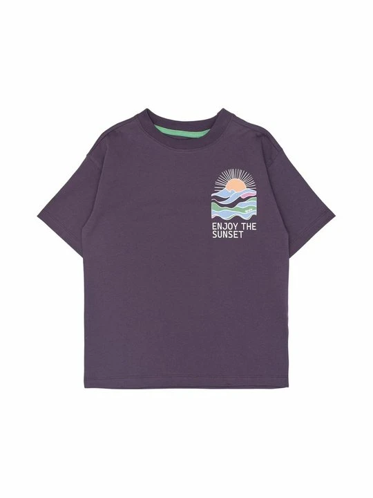Zdjęcie produktu T-shirt z nadrukiem The NEW fioletowy
