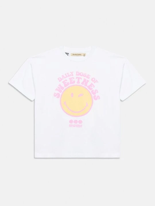 Zdjęcie produktu T-shirt z nadrukiem The New Society biały