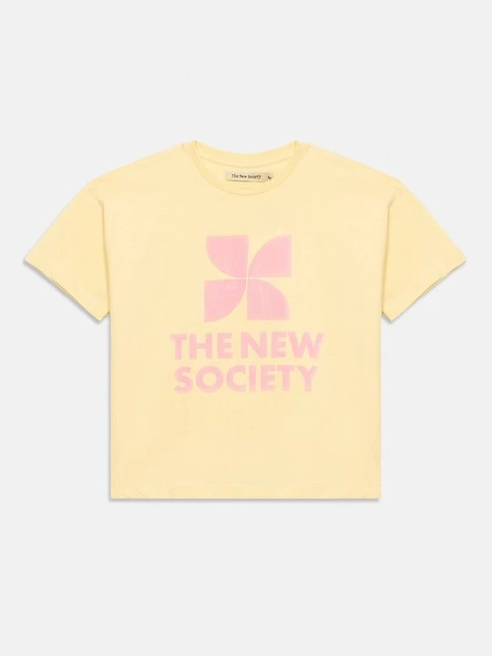 Zdjęcie produktu T-shirt z nadrukiem The New Society jasnożółty