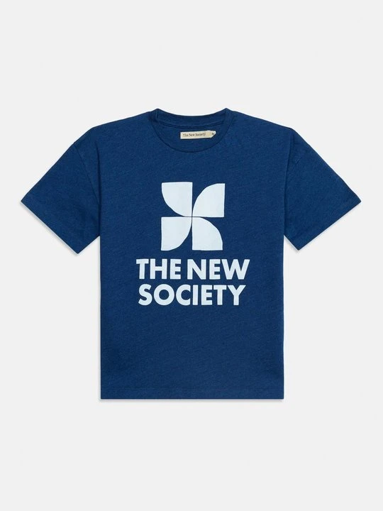 Zdjęcie produktu T-shirt z nadrukiem The New Society niebieski
