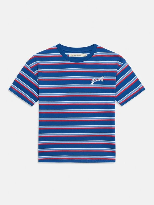 Zdjęcie produktu T-shirt z nadrukiem The New Society niebieski