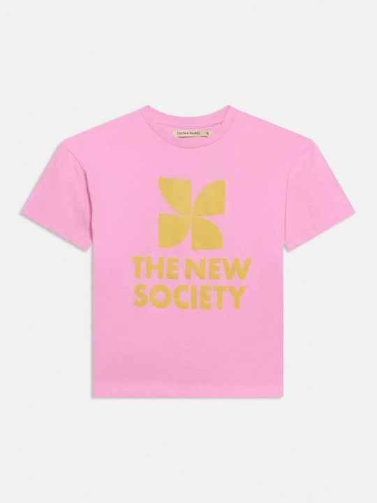 Zdjęcie produktu T-shirt z nadrukiem The New Society różowy