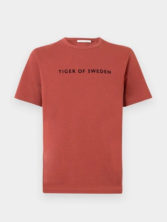 Zdjęcie produktu T-shirt z nadrukiem Tiger Of Sweden brązowy