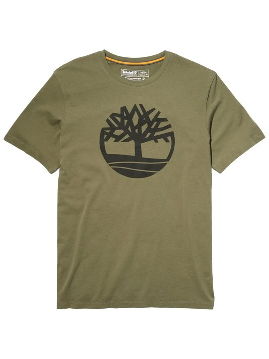 Zdjęcie produktu T-shirt z nadrukiem Timberland ciemnozielony