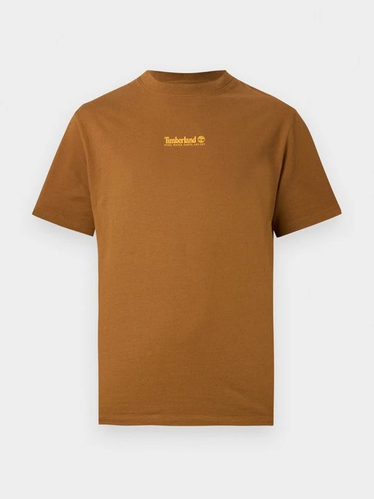 Zdjęcie produktu T-shirt z nadrukiem Timberland ciemnożółty