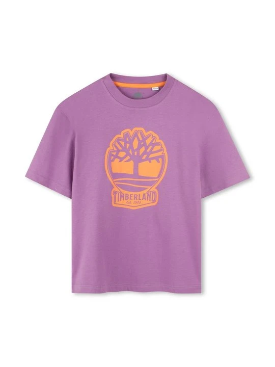 Zdjęcie produktu T-shirt z nadrukiem Timberland fioletowy