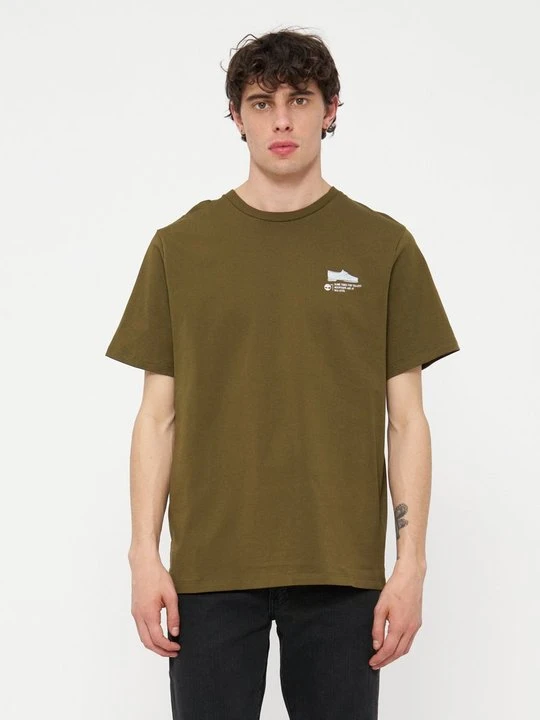 Zdjęcie produktu T-shirt z nadrukiem Timberland oliwkowy