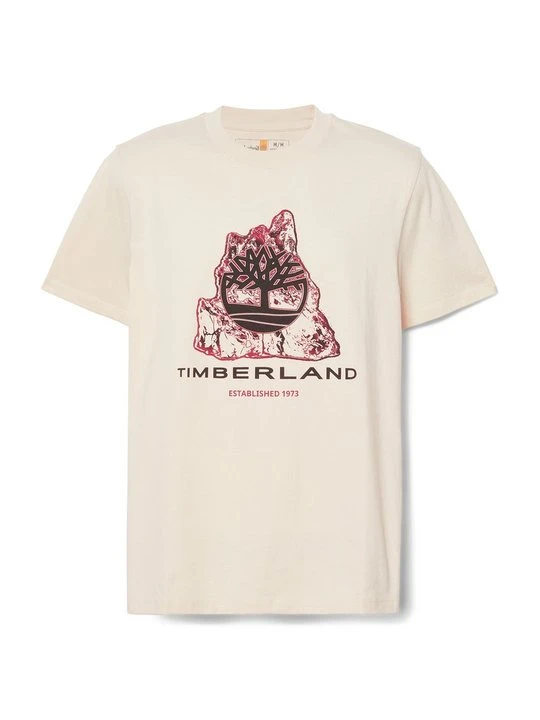 Zdjęcie produktu T-shirt z nadrukiem Timberland beżowy