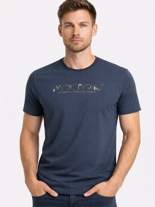 Zdjęcie produktu T-shirt z nadrukiem TM-MOTION Volcano Denim
