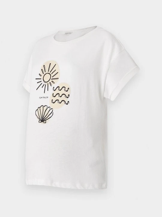 Zdjęcie produktu T-shirt z nadrukiem Tom Tailor biały