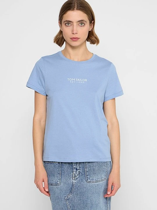Zdjęcie produktu T-shirt z nadrukiem Tom Tailor niebieski