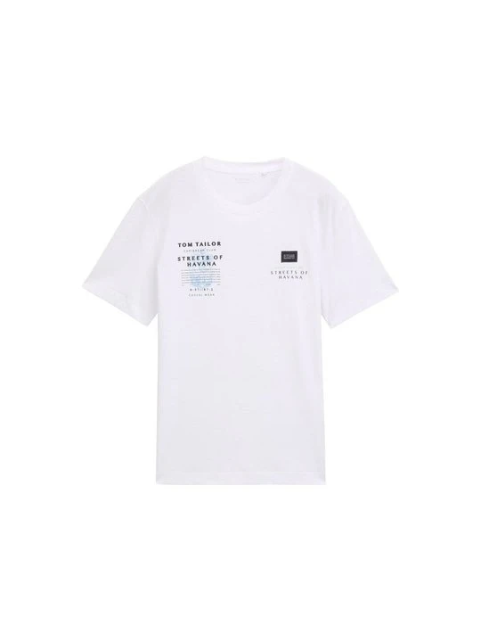 Zdjęcie produktu T-shirt z nadrukiem Tom Tailor biały