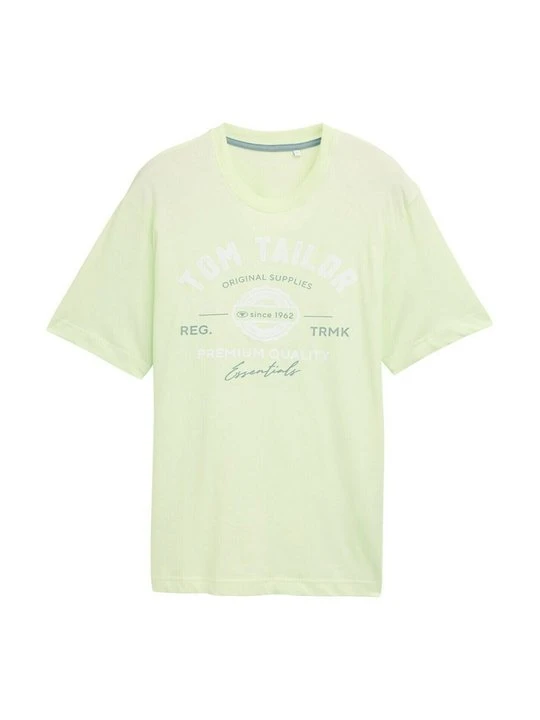 Zdjęcie produktu T-shirt z nadrukiem Tom Tailor jasnoszary