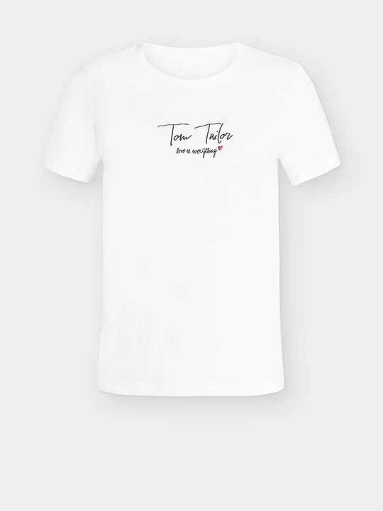 Zdjęcie produktu T-shirt z nadrukiem Tom Tailor biały