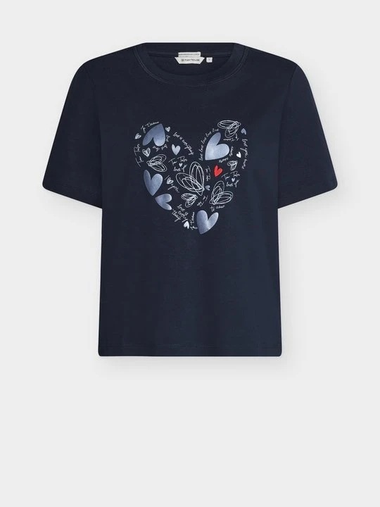Zdjęcie produktu T-shirt z nadrukiem Tom Tailor granatowy