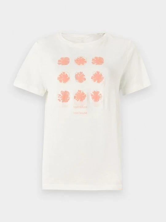 Zdjęcie produktu T-shirt z nadrukiem Tom Tailor biały