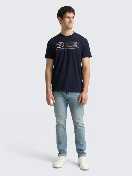 Zdjęcie produktu T-shirt z nadrukiem Tom Tailor granatowy