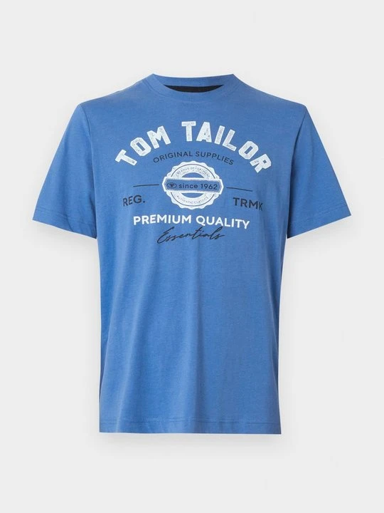 Zdjęcie produktu T-shirt z nadrukiem Tom Tailor niebieski