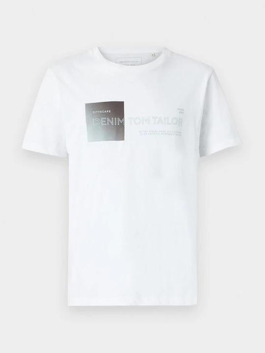 Zdjęcie produktu T-shirt z nadrukiem Tom Tailor biały