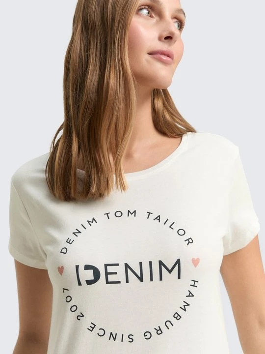 Zdjęcie produktu T-shirt z nadrukiem Tom Tailor szary