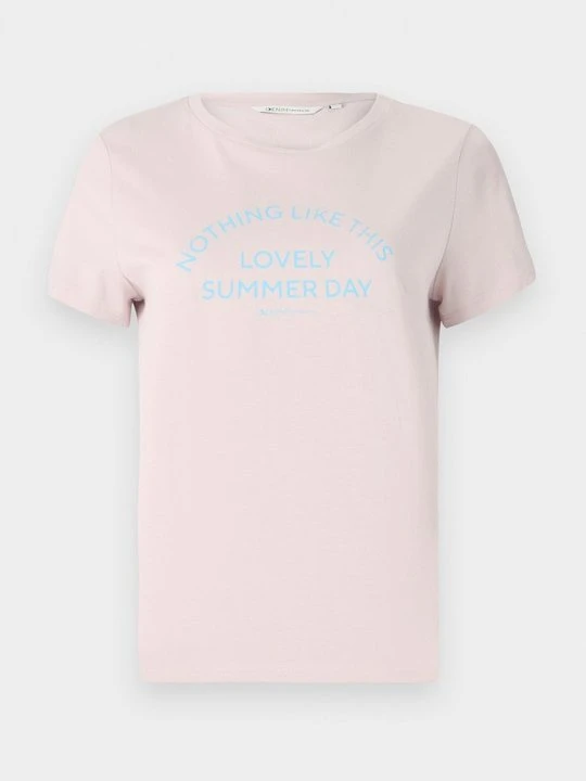 Zdjęcie produktu T-shirt z nadrukiem Tom Tailor jasnoróżowy