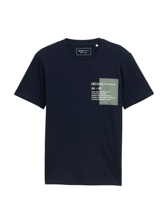 Zdjęcie produktu T-shirt z nadrukiem Tom Tailor granatowy