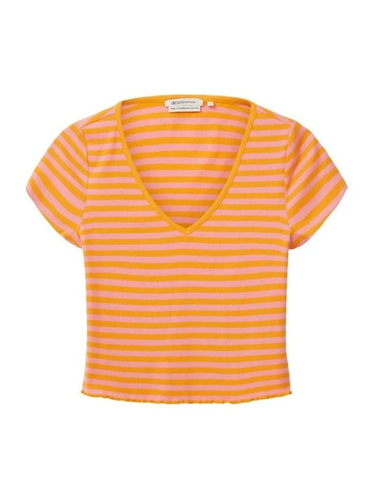 Zdjęcie produktu T-shirt z nadrukiem Tom Tailor pomarańczowy