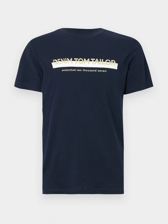 Zdjęcie produktu T-shirt z nadrukiem Tom Tailor granatowy