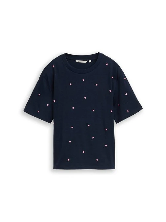 Zdjęcie produktu T-shirt z nadrukiem Tom Tailor granatowy