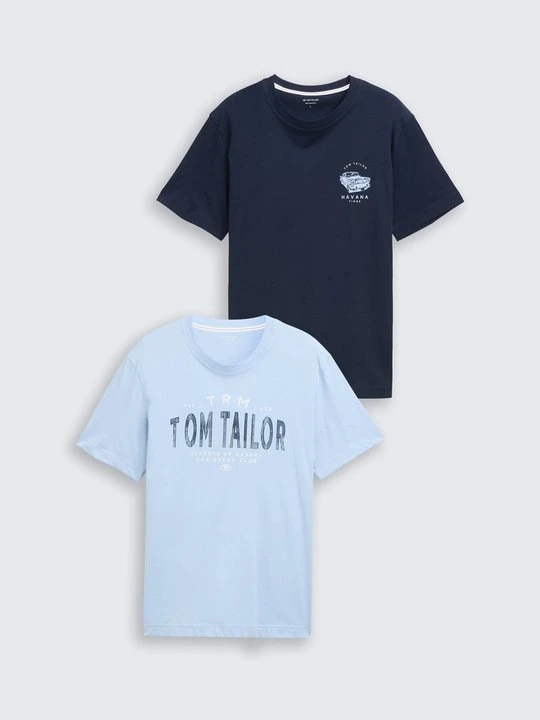 Zdjęcie produktu T-shirt z nadrukiem Tom Tailor niebieski