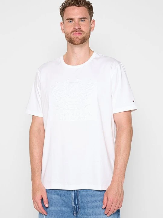 Zdjęcie produktu T-shirt z nadrukiem Tommy Hilfiger biały