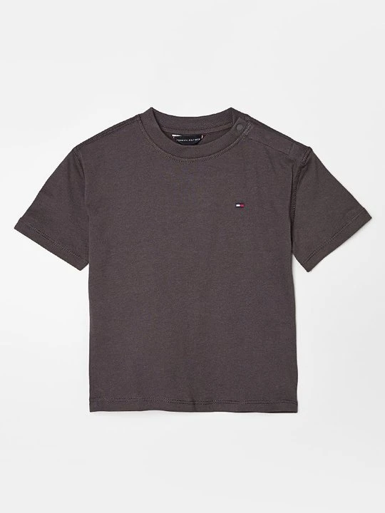 Zdjęcie produktu T-shirt z nadrukiem Tommy Hilfiger czarny melanż