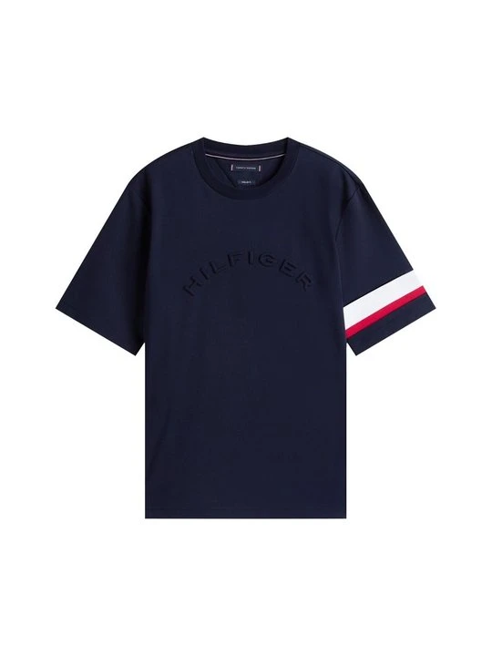 Zdjęcie produktu T-shirt z nadrukiem Tommy Hilfiger granatowy
