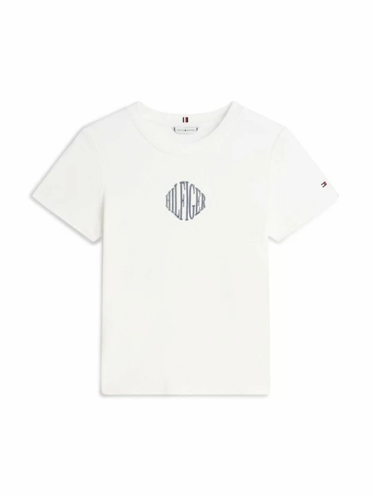 Zdjęcie produktu T-shirt z nadrukiem Tommy Hilfiger biały