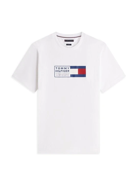 Zdjęcie produktu T-shirt z nadrukiem Tommy Hilfiger biały