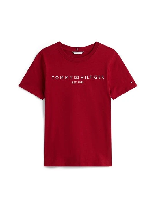 Zdjęcie produktu T-shirt z nadrukiem Tommy Hilfiger czerwony