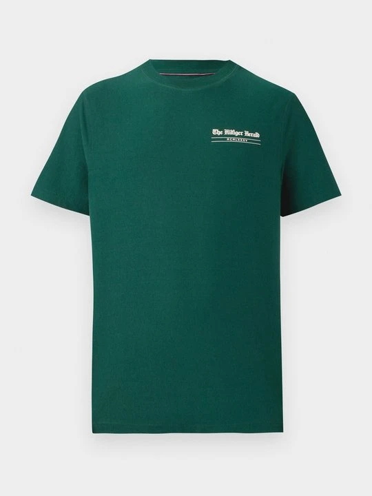 Zdjęcie produktu T-shirt z nadrukiem Tommy Hilfiger ciemnozielony