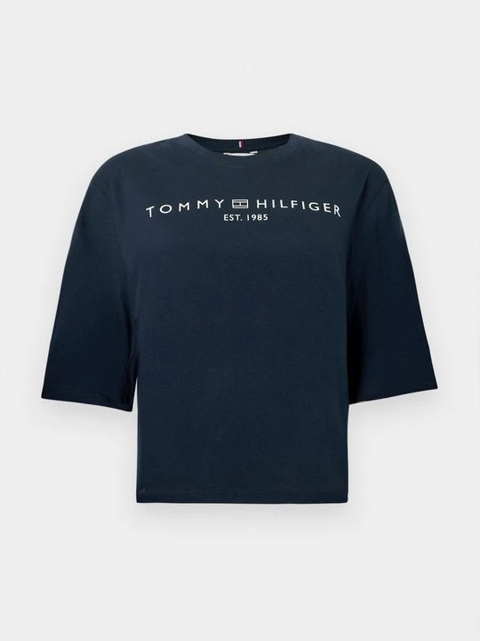 Zdjęcie produktu T-shirt z nadrukiem Tommy Hilfiger granatowy