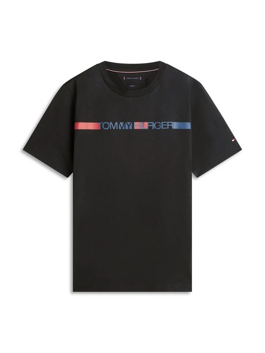 Zdjęcie produktu T-shirt z nadrukiem Tommy Hilfiger czarny
