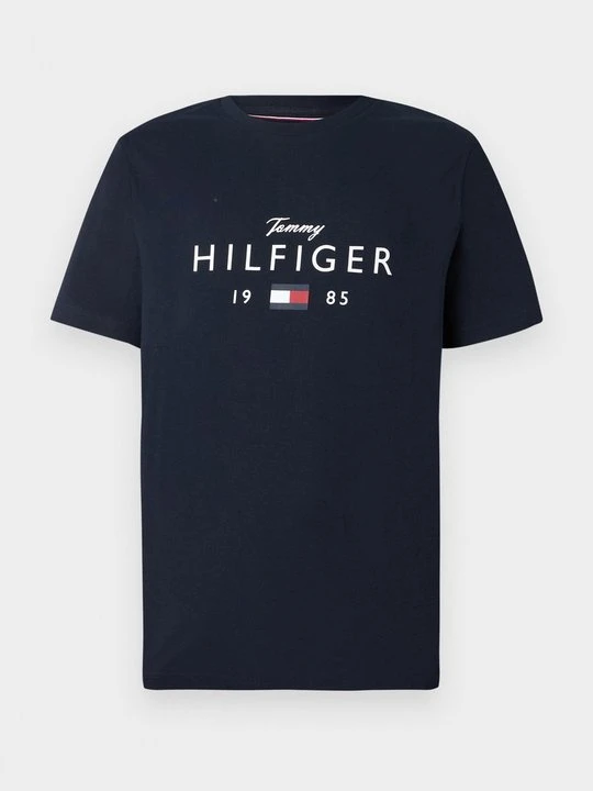 Zdjęcie produktu T-shirt z nadrukiem Tommy Hilfiger granatowy