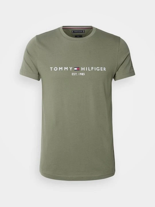 Zdjęcie produktu T-shirt z nadrukiem Tommy Hilfiger ciemnozielony